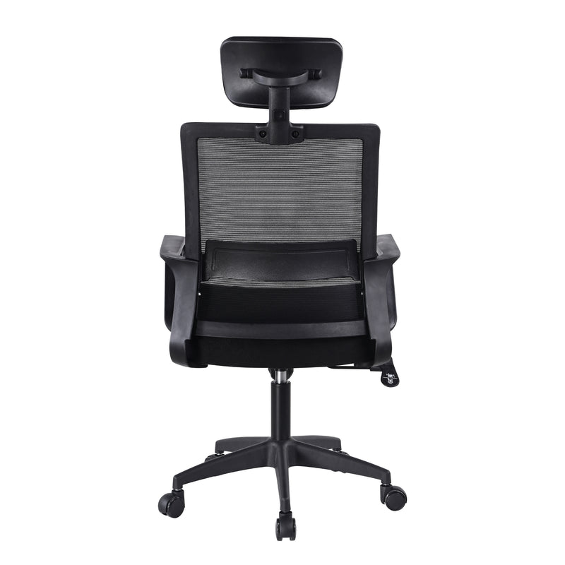 Silla Gerencial Domus 3.0 Negro 49x119cm Con Soporte Lumbar Y Apoya Cabezas