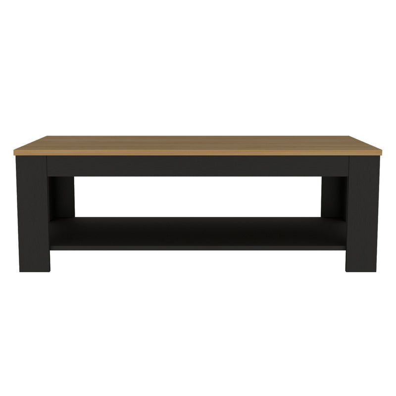 Mesa De Centro Cecil Fresno Europeo Y Wengue 120x41.5cm Rectangular