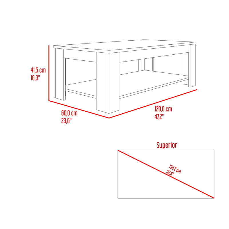 Mesa De Centro Cecil Fresno Europeo Y Wengue 120x41.5cm Rectangular