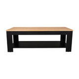 Mesa de Centro Cecil Fresno Europeo y Wengue 120x41.5cm Rectangular - MESAS DE CENTRO | Bylmo