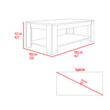 Mesa de Centro Cecil Fresno Europeo y Wengue 120x41.5cm Rectangular - MESAS DE CENTRO | Bylmo
