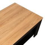 Mesa de Centro Cecil Fresno Europeo y Wengue 120x41.5cm Rectangular - MESAS DE CENTRO | Bylmo