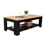 Mesa de Centro Cecil Fresno Europeo y Wengue 120x41.5cm Rectangular - MESAS DE CENTRO | Bylmo