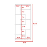 Estantería Architects Macadamia 80x182.9cm Con Seis Compartimientos - BIBLIOTECAS Y ESTANTERIAS | Bylmo