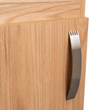 Mesa de Noche Barilo Fresno Europeo y Wengue 45x55cm Con Patas - MESAS DE NOCHE | Bylmo