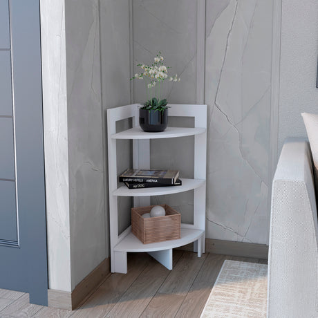 Mesa Auxiliar Riga Blanco 39x80cm Esquinero y Rectangular - MESAS AUXILIARES | Bylmo