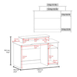 Escritorio Gamer Huni Wengue y Verde 136x90.5cm Sin Cajones - ESCRITORIOS | Bylmo