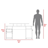 Escritorio Gamer Keria 2.0 Wengue y Rojo 157.1x88.5cm Sin Cajones - ESCRITORIOS | Bylmo