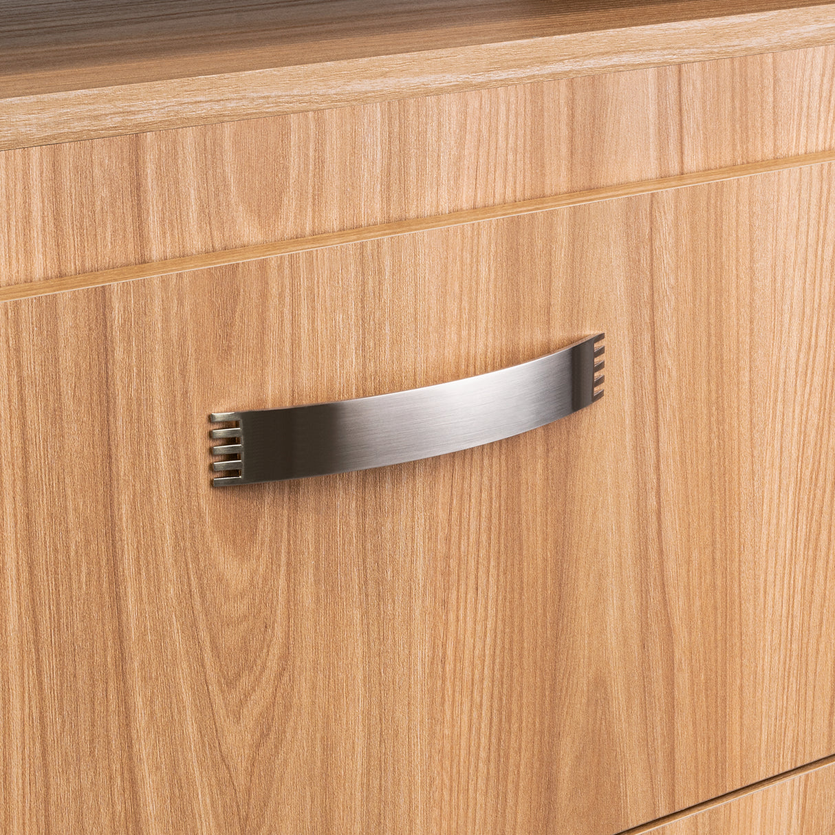 Cajonera Barilo Fresno Europeo y Wengue 80x76cm De Tres Hileras Con Patas - CAJONERAS Y COMODAS | Bylmo