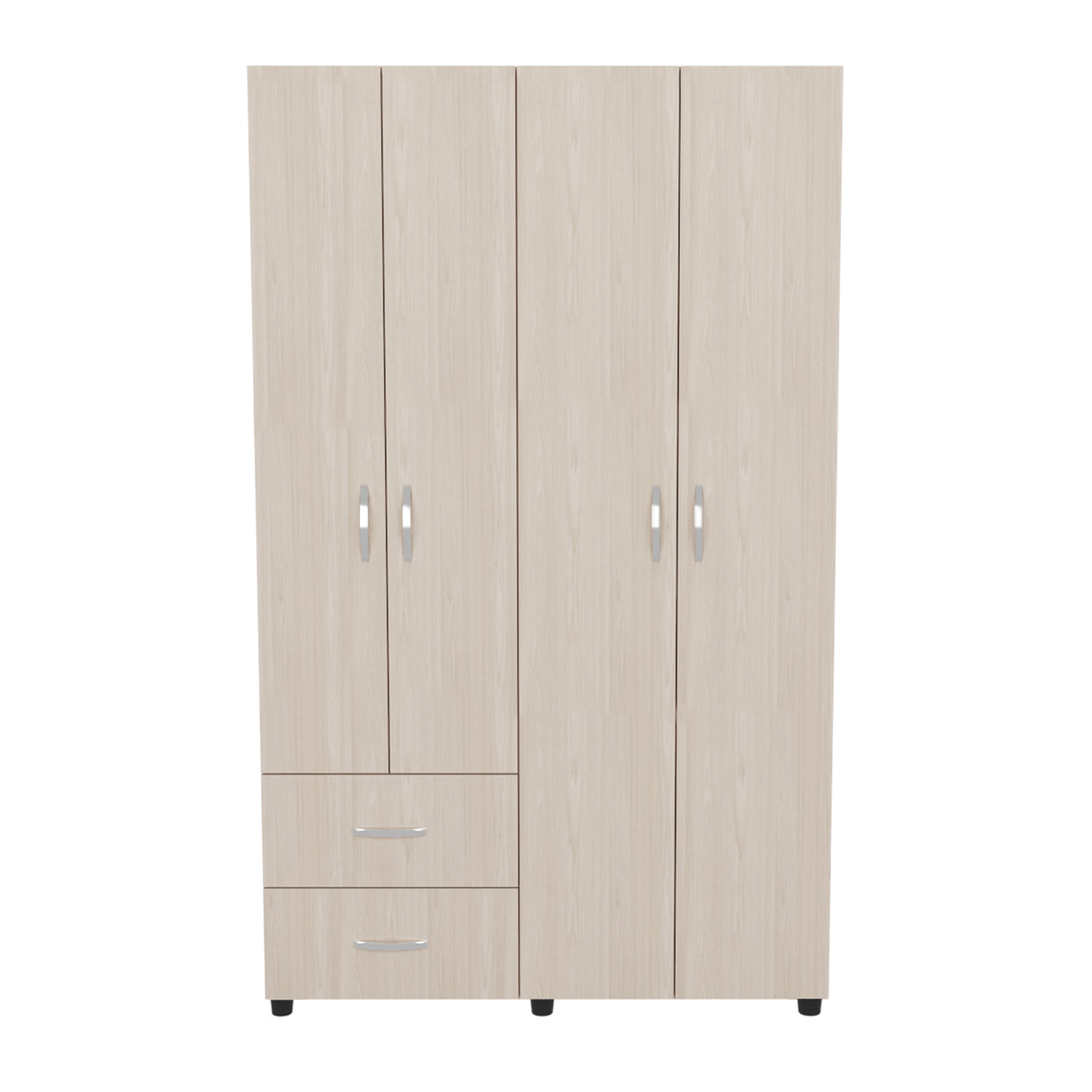 Closet Barilo Niebla y Blanco 120x200cm Con Dos Cajones y Cuatro Entrepaños - CLOSETS | Bylmo