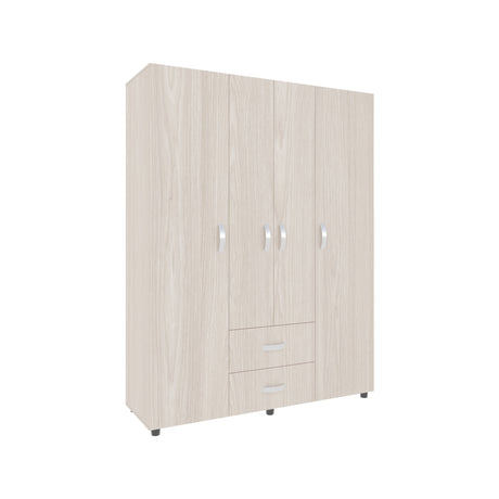 Closet Barilo Niebla y Blanco 150x200cm Con Dos Cajones y Cuatro Entrepaños - CLOSETS | Bylmo