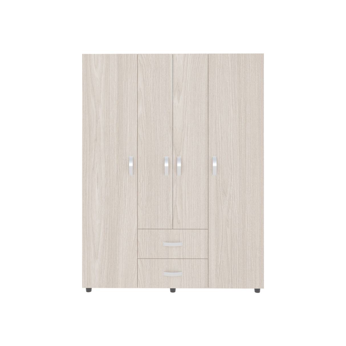 Closet Barilo Niebla y Blanco 150x200cm Con Dos Cajones y Cuatro Entrepaños - CLOSETS | Bylmo