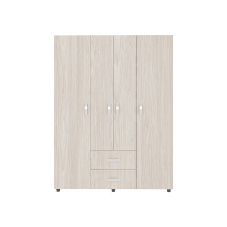 Closet Barilo Niebla y Blanco 150x200cm Con Dos Cajones y Cuatro Entrepaños - CLOSETS | Bylmo