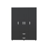 Closet Barilo Wengue 150x200cm Con Dos Cajones y Cuatro Entrepaños - CLOSETS | Bylmo