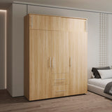 Closet Bigaf Fresno Europeo y Blanco 160x204cm Con Tres Cajones y Cuatro Entrepaños - CLOSETS | Bylmo