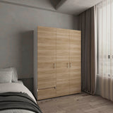 Closet Dassel Fresno Europeo y Blanco 140x200cm Con Dos Cajones y Dos Entrepaños - CLOSETS | Bylmo