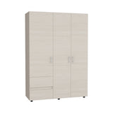 Closet Dassel Niebla y Blanco 140x200cm Con Dos Cajones y Dos Entrepaños - CLOSETS | Bylmo