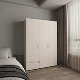 Closet Dassel Niebla y Blanco 140x200cm Con Dos Cajones y Dos Entrepaños - CLOSETS | Bylmo