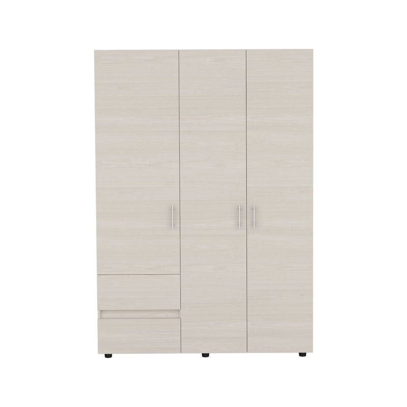 Closet Dassel Niebla Y Blanco 140x200cm Con Dos Cajones Y Dos Entrepaños