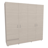 Closet Dassel Niebla y Blanco 200x200cm Con Dos Cajones y Tres Entrepaños - CLOSETS | Bylmo