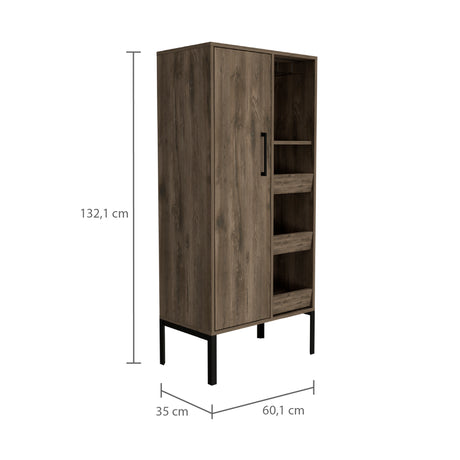 Bar Soho Bellota 60.1x132.1cm Con Tres Portabotellas - BARES | Bylmo