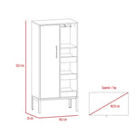 Bar Soho Bellota 60.1x132.1cm Con Tres Portabotellas