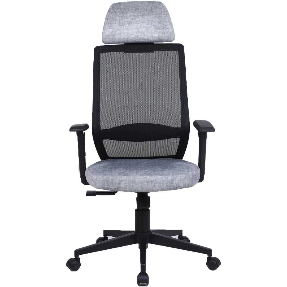 Silla Gerencial Snake Negro y Gris Claro 67x118cm Con Espaldar y Apoyacabezas - SILLAS DE OFICINA | Bylmo