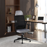 Silla Gerencial Snake Negro y Gris Claro 67x118cm Con Espaldar y Apoyacabezas - SILLAS DE OFICINA | Bylmo