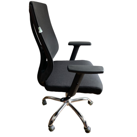 Silla Ejecutiva Lajas Negro 63x111cm Con Espaldar y Soporte Lumbar - SILLAS DE OFICINA | Bylmo