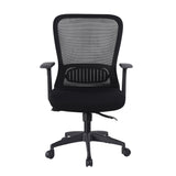 Silla Ejecutiva Nepal Negro 64x107cm Con Espaldar y Soporte Lumbar - SILLAS DE OFICINA | Bylmo