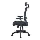 Silla Gerencial Nepal Negro 49x100cm Con Espaldar y Soporte Lumbar - SILLAS DE OFICINA | Bylmo