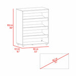 Zapatero Vertical Barilo Fresno Europeo Y Wengue 80.1x101cm Para Diez Pares