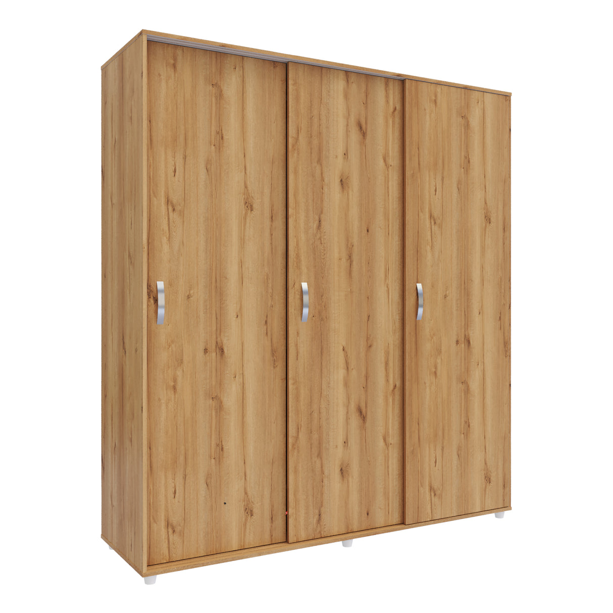 Closet Berlin Duna y Blanco 180x200cm Con Cuatro Cajones y Dos Entrepaños - CLOSETS | Bylmo