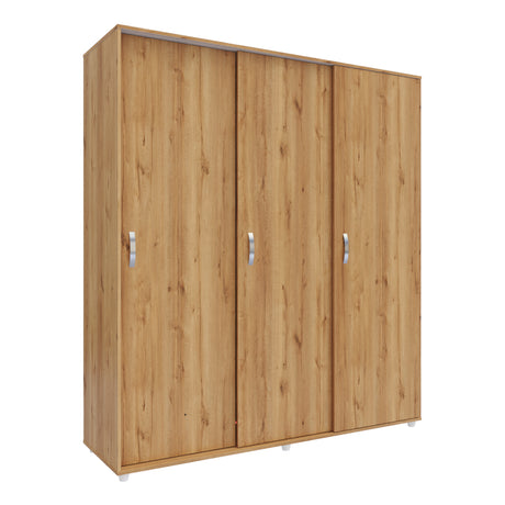 Closet Berlin Duna y Blanco 180x200cm Con Cuatro Cajones y Dos Entrepaños - CLOSETS | Bylmo