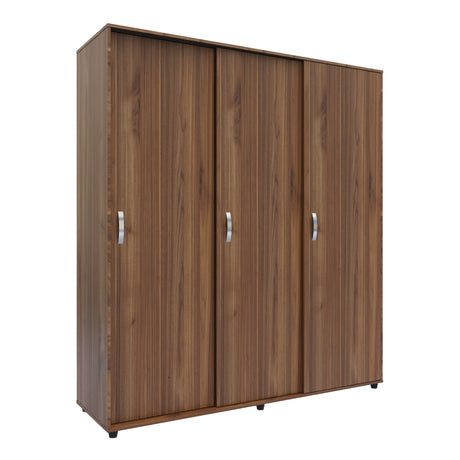 Closet Berlin Gales y Wengue 180x200cm Con Cuatro Cajones y Dos Entrepaños - CLOSETS | Bylmo