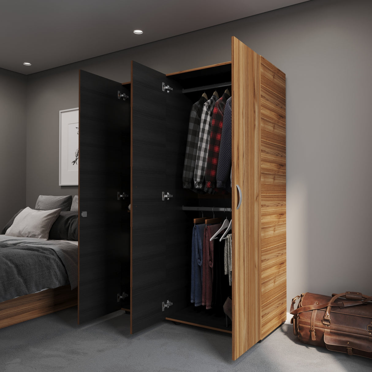 Closet Bilbao Gales 120x180cm Con Cuatro Entrepaños - CLOSETS | Bylmo