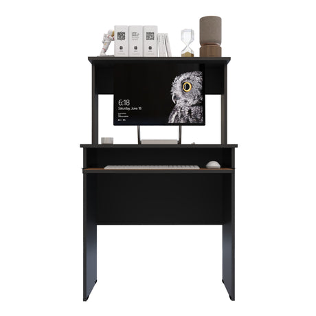 Centro de Computo Sevilla Gales y Negro 71x112cm Moderno - ESCRITORIOS | Bylmo