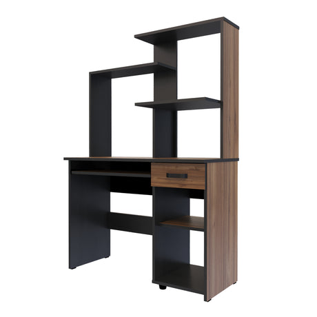 Centro de Computo Cordoba Gales y Negro 106x160cm Moderno - ESCRITORIOS | Bylmo