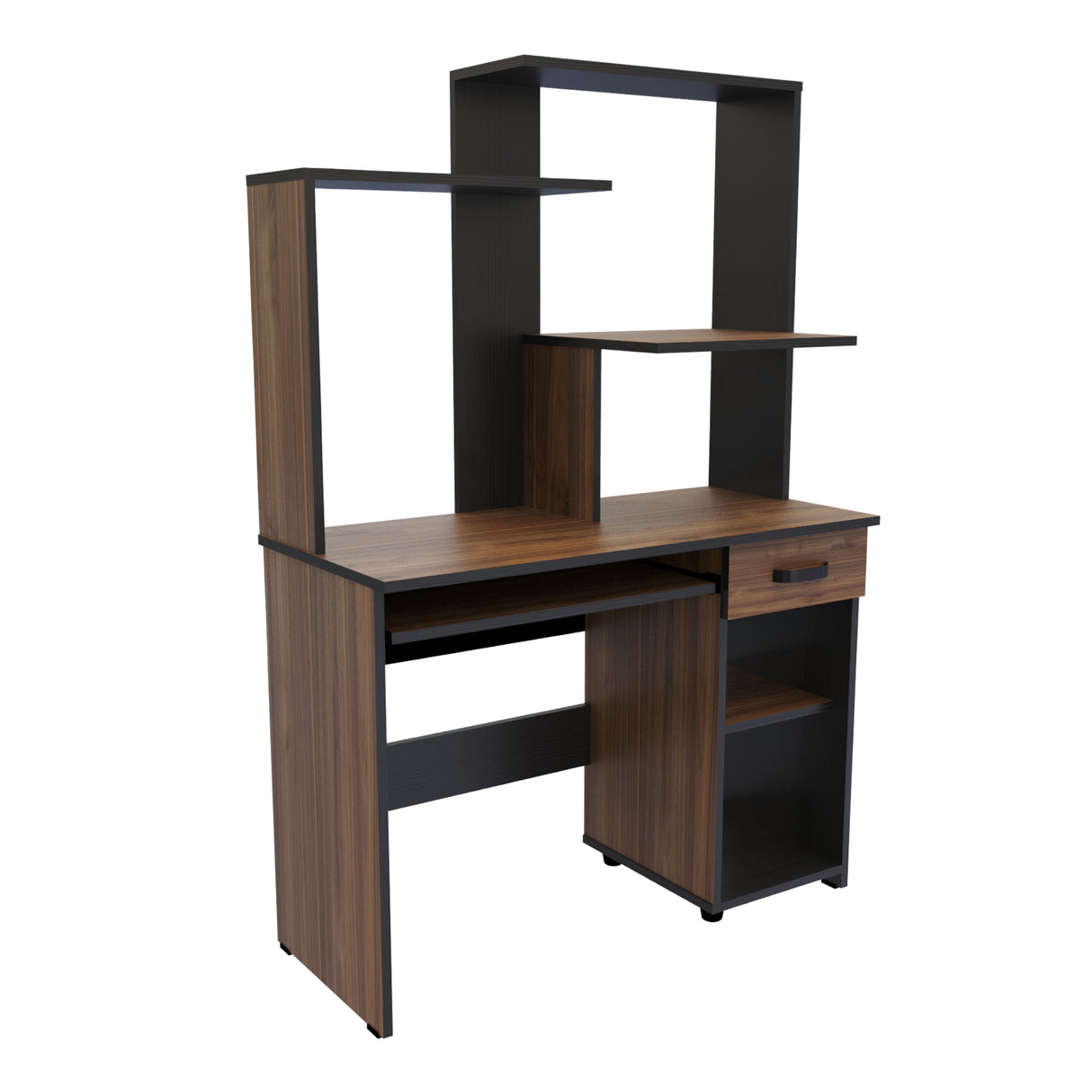 Centro de Computo Cordoba Gales y Negro 106x160cm Moderno - ESCRITORIOS | Bylmo