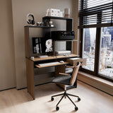 Centro de Computo Cordoba Gales y Negro 106x160cm Moderno - ESCRITORIOS | Bylmo