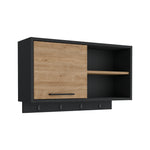 Mueble Auxiliar De Cocina Buxton Wengue Y Miel 70x41.95cm Con Tres Compartimientos