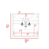 Mueble para Lavamanos Aydin Ceniza 59.1x52cm Flotante Sin Lavamanos - MUEBLES PARA LAVAMANOS | Bylmo