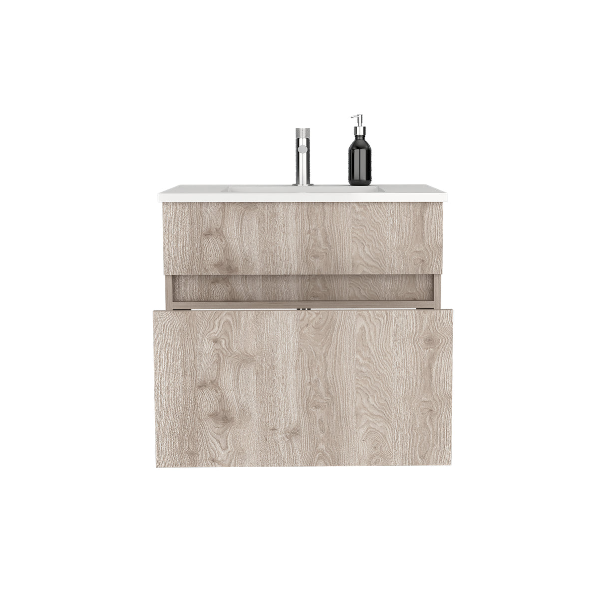 Mueble para Lavamanos Aydin Ceniza 59.1x52cm Flotante Sin Lavamanos - MUEBLES PARA LAVAMANOS | Bylmo