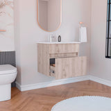 Mueble para Lavamanos Aydin Ceniza 59.1x52cm Flotante Sin Lavamanos - MUEBLES PARA LAVAMANOS | Bylmo