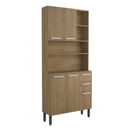 Alacena Rovere 105x198cm Con Cinco Puertas y Con Patas - ALACENAS Y MUEBLES MICROONDAS | Bylmo