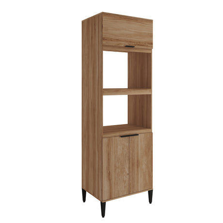 Alacena Freijo 70x220cm Con Tres Puertas y Con Patas - ALACENAS Y MUEBLES MICROONDAS | Bylmo