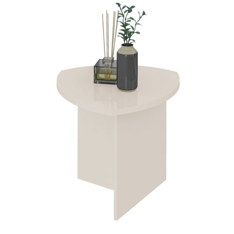 Mesa Auxiliar Triangular Blanco 60x50cm de Base Estándar - MESAS AUXILIARES | Bylmo