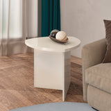 Mesa Auxiliar Triangular Blanco 60x50cm de Base Estándar - MESAS AUXILIARES | Bylmo