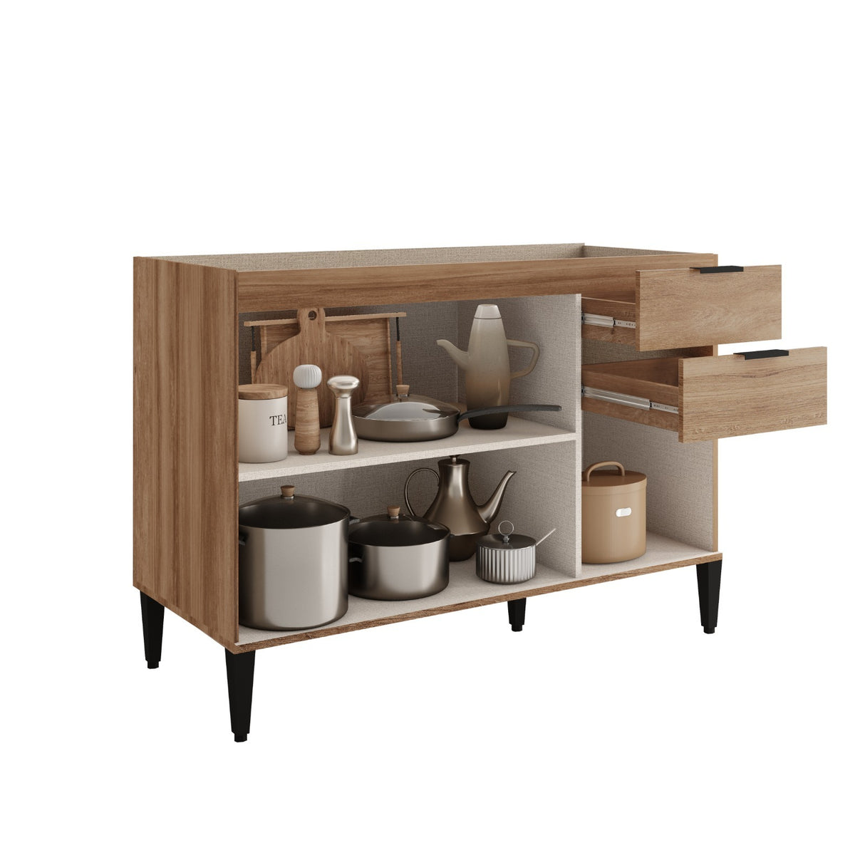 Mueble Inferior de Cocina Freijo 120x87cm Sin Mesón y Sin Estufa - MUEBLES INFERIORES DE COCINA | Bylmo