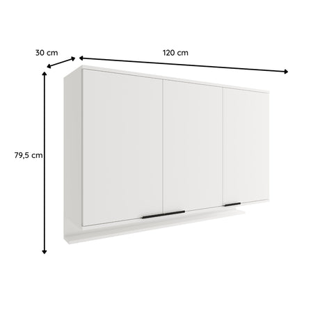 Mueble Superior de Cocina Blanco 120x80cm Con Tres Puertas - MUEBLES SUPERIORES DE COCINA | Bylmo